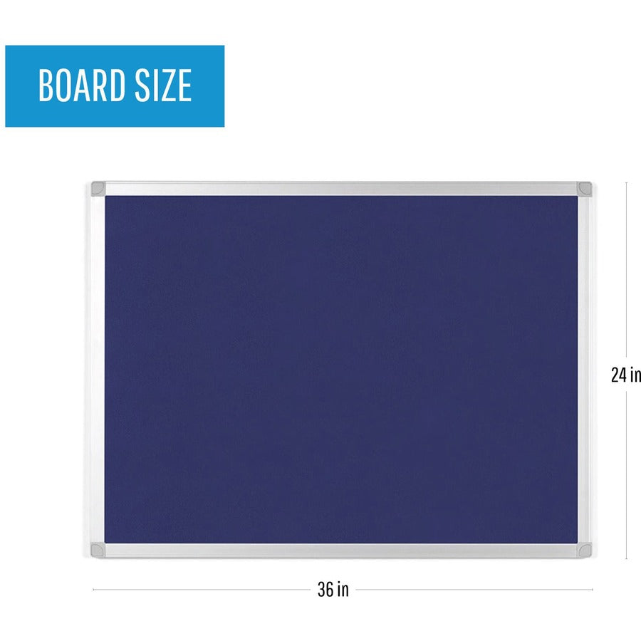 MasterVision Ayda Fabric 24"W Bulletin Board (FA03439214)