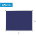 MasterVision Ayda Fabric 36"W Bulletin Board (FA05439214)