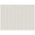 U Brands Linen Cork Linen Bulletin Board, 23" x 17" , White Wood Frame (3264U00-01)