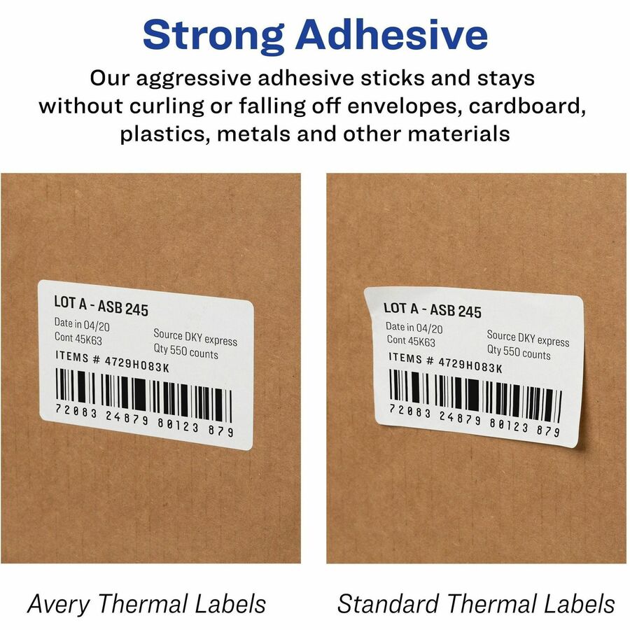  Thermal Roll Labels, 2-5/16"x4" , 300 Labels/Roll-4 Rolls (4191) (04191)