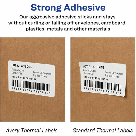  Thermal Roll Labels, 2-5/16"x4" , 300 Labels/Roll-4 Rolls (4191) (04191)