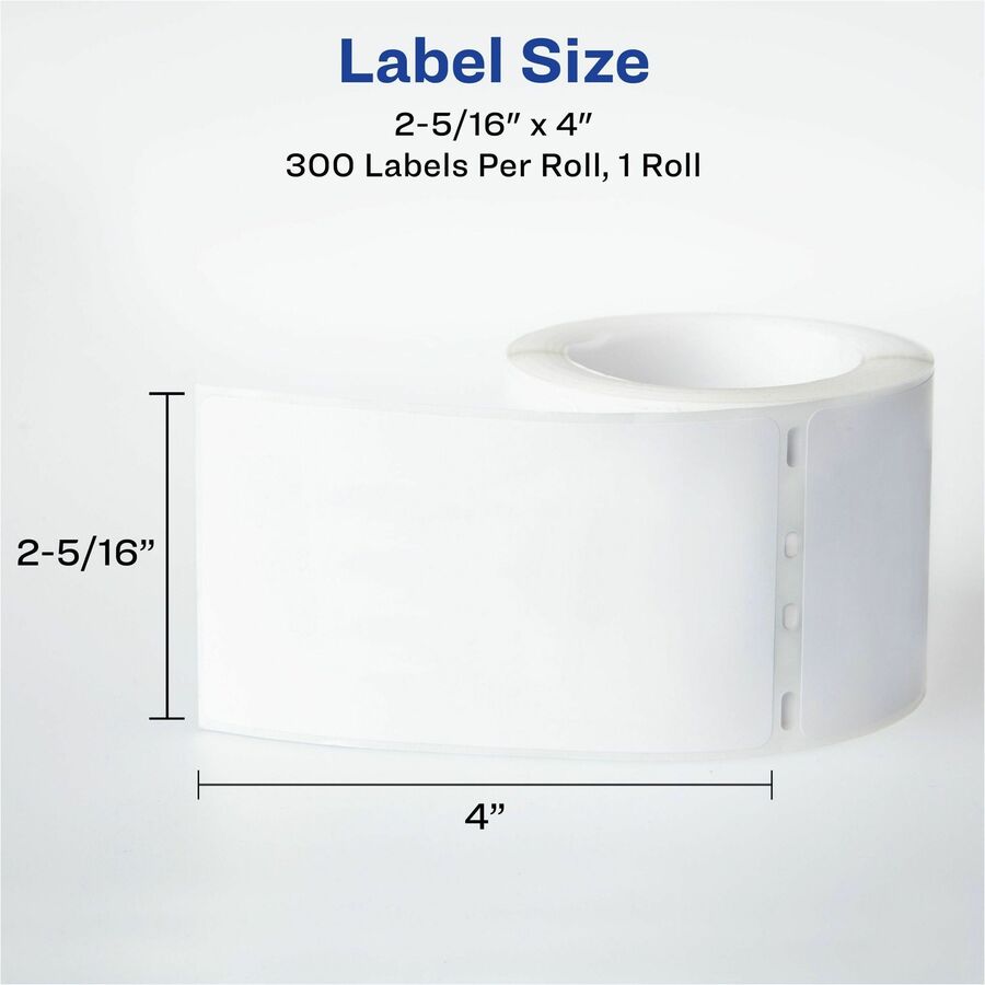  Thermal Roll Labels 2-5/16"x4" , 300 White Shipping Labels (4190) (04190)