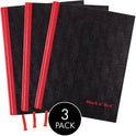 Black n' Red Casebound Hardcover Notebook 3-pack (400123487)