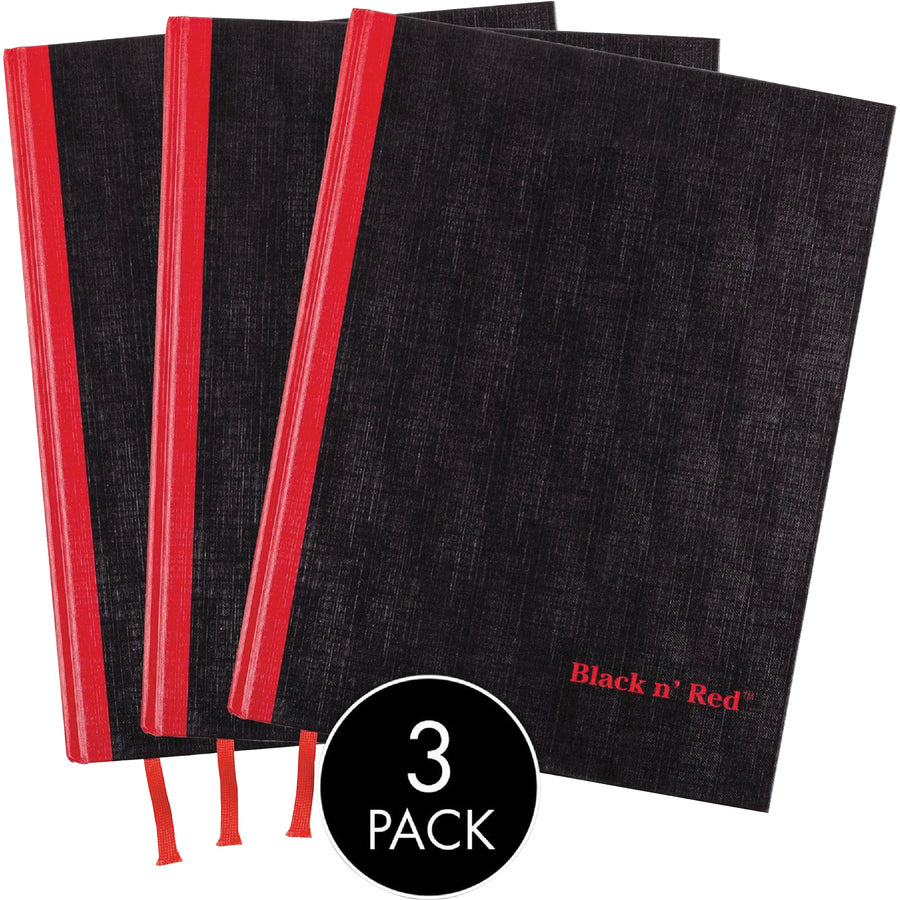 Black n' Red Casebound Hardcover Notebook 3-pack (400123487)