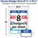 Avery Self-Adhesive Name Tags (08722)