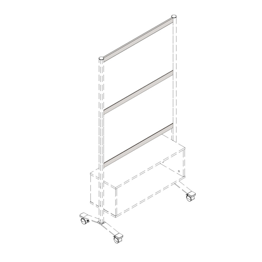 Lorell Single-Wide Horizontal Panel Strip for Adaptable Panel System (90273)