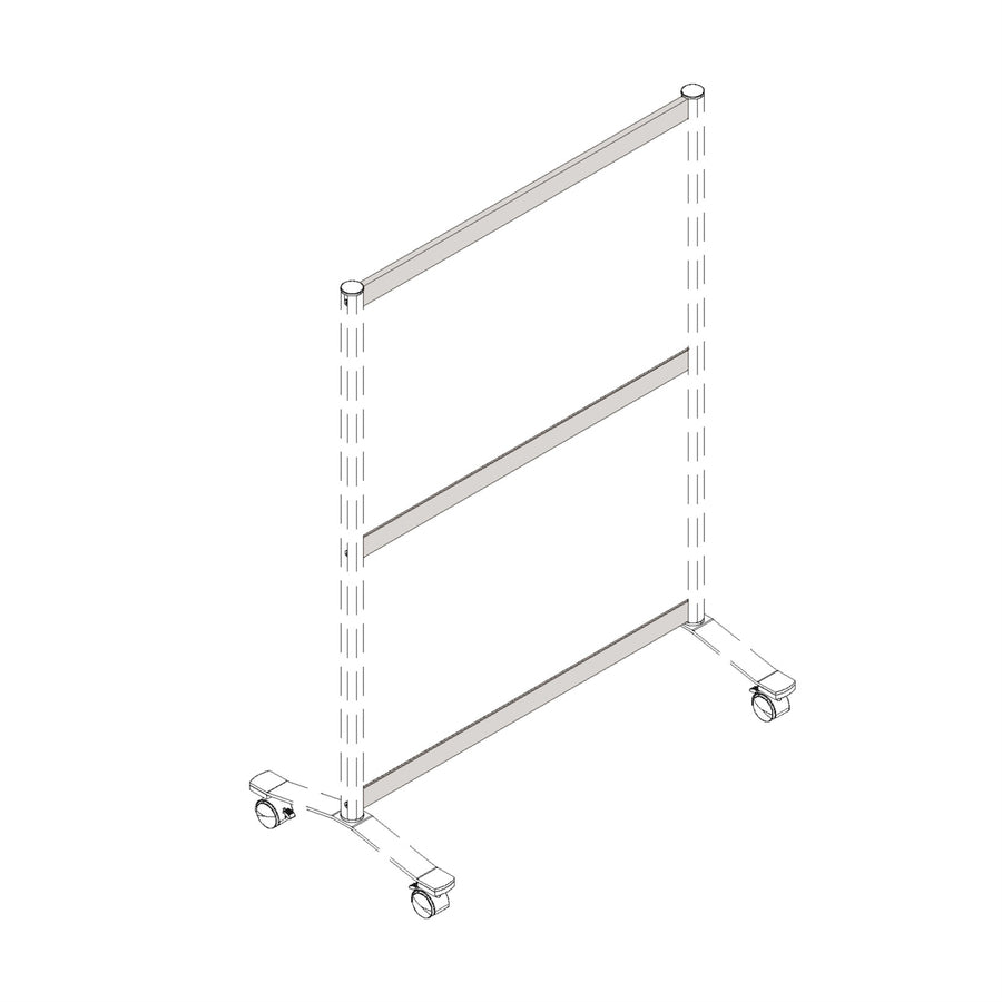 Lorell Single-Wide Horizontal Panel Strip for Adaptable Panel System (90273)