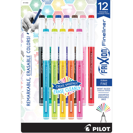 FriXion Fineliner Erasable Marker Pens (11452)