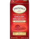 TWININGS Tea Bags, English Breakfast Decaf, 1.76 oz, 25/Box (09182)