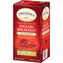 TWININGS Tea Bags, English Breakfast Decaf, 1.76 oz, 25/Box (09182)