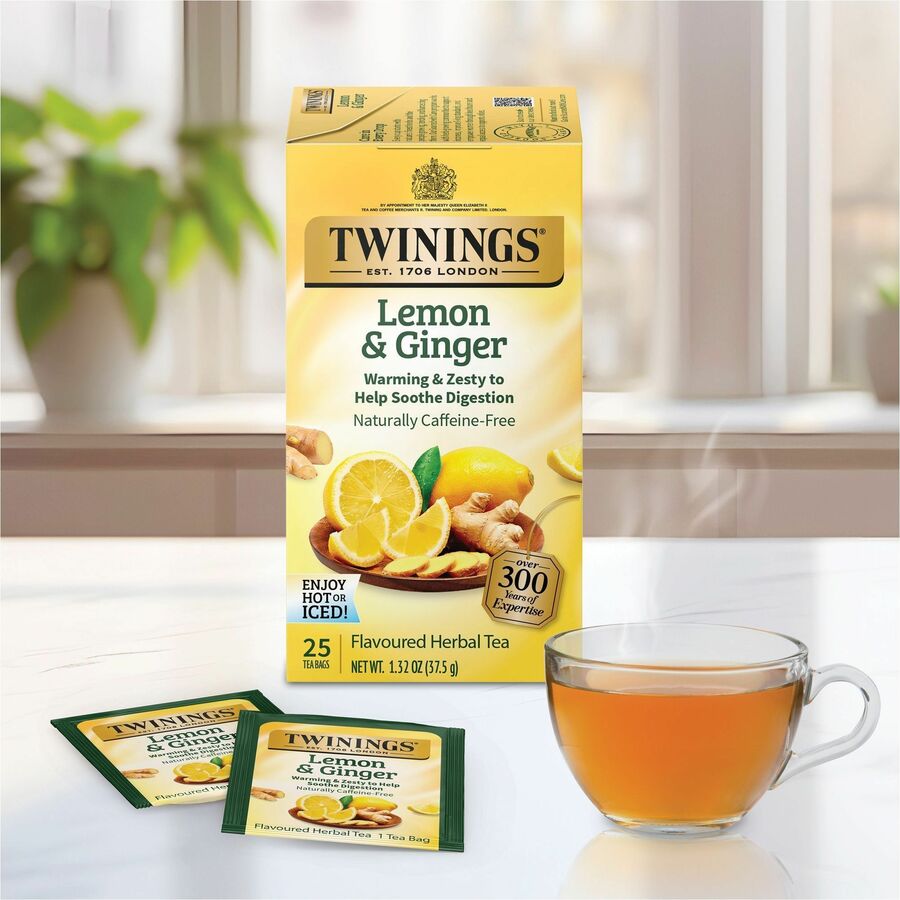 Twinings of London Lemon & Ginger Herbal Tea Bag (09180)