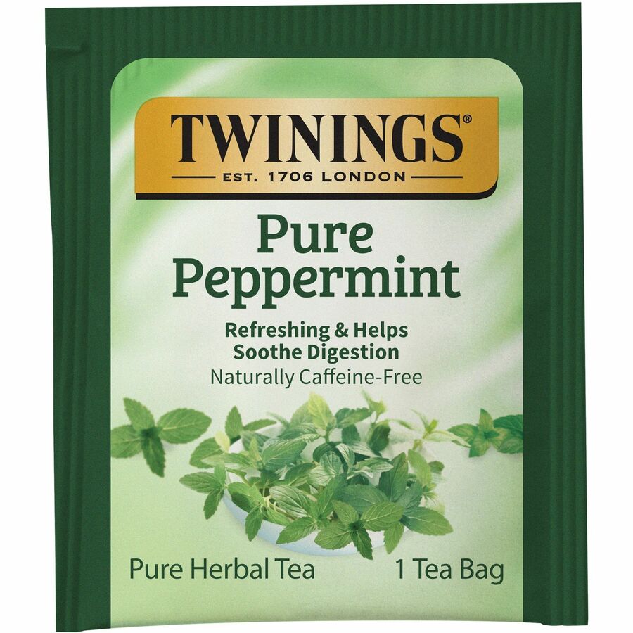 Twinings of London Pure Peppermint Herbal Tea Bag (09179)