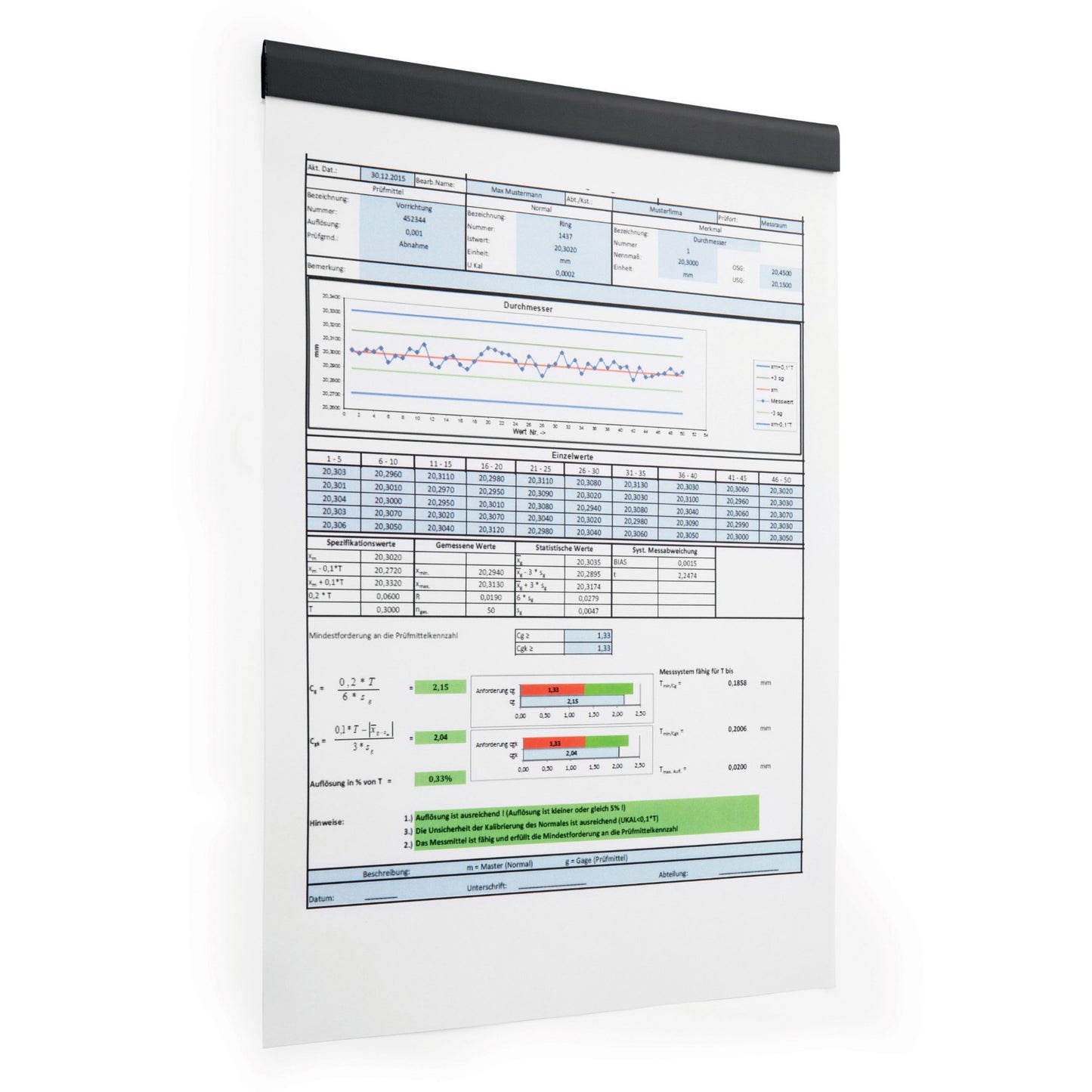 DURABLE Magnetic Strip Hanging Rail (470601)