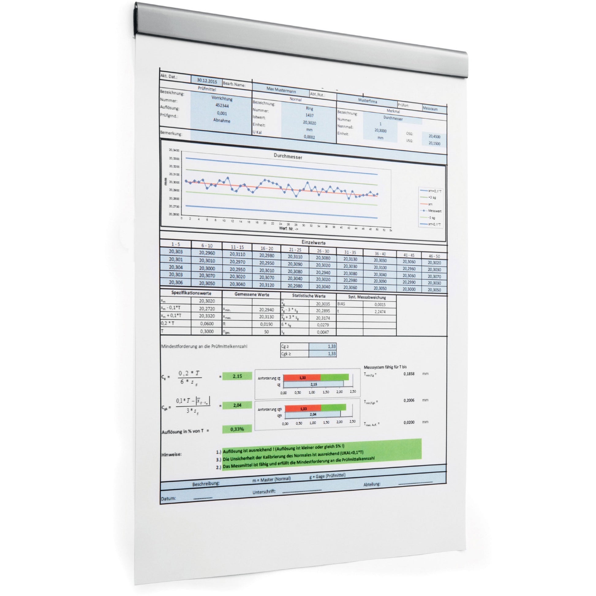 DURABLE Magnetic Strip Hanging Rail (470623)