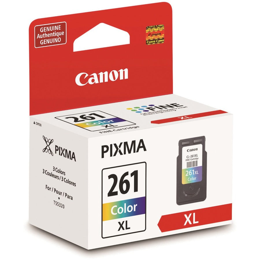 Canon CL-261 Original Laser Ink Cartridge - Color - 1 Each