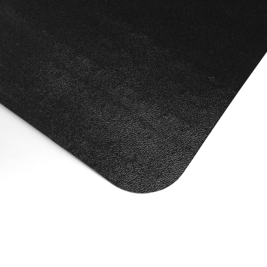  Black Vinyl Lipped Chair Mat for Hard Floor - 36" x 48" (FC123648HLBV)