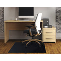  Black Vinyl Lipped Chair Mat for Hard Floor - 36" x 48" (FC123648HLBV)