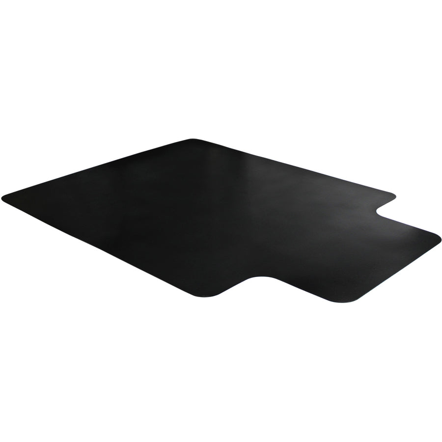  Black Vinyl Lipped Chair Mat for Hard Floor - 36" x 48" (FC123648HLBV)