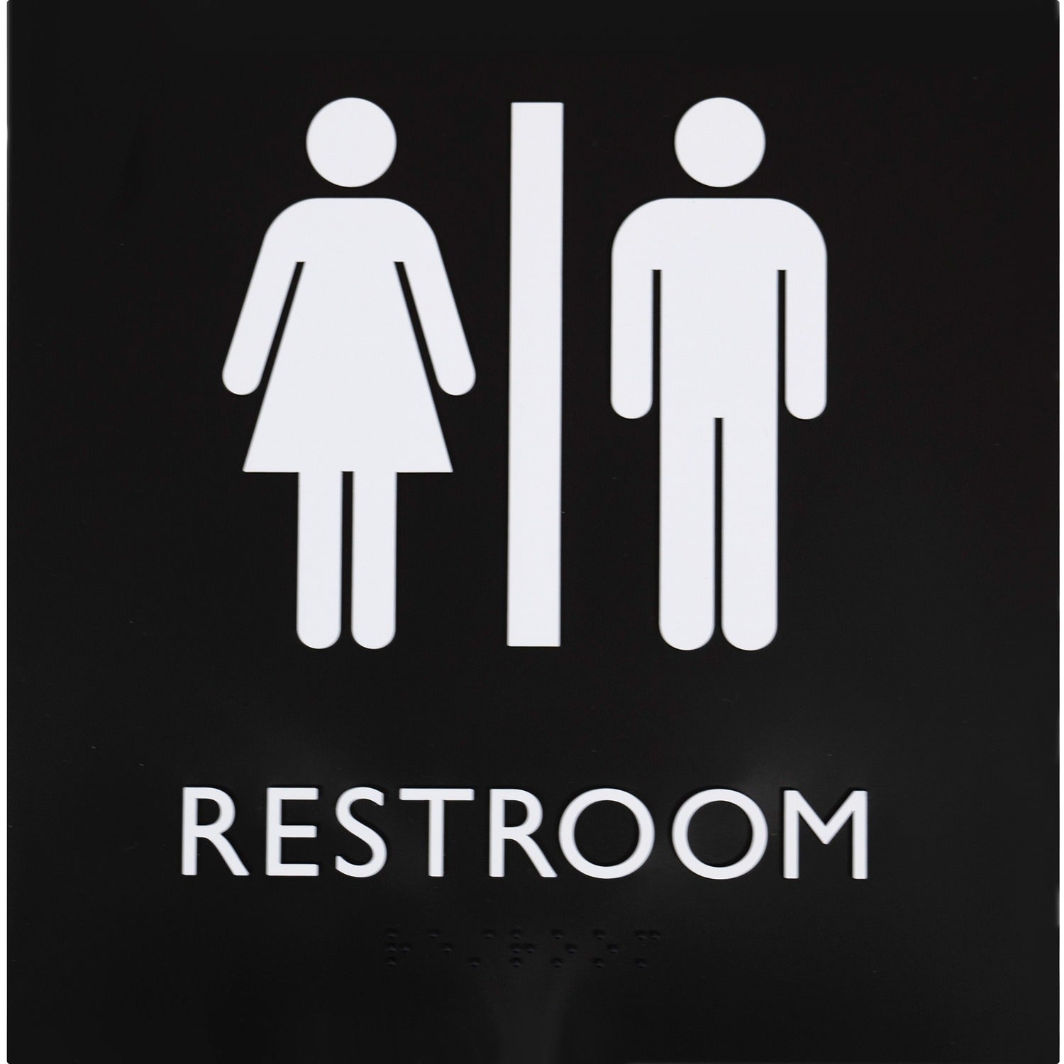 Lorell Unisex Restroom Sign (02654)