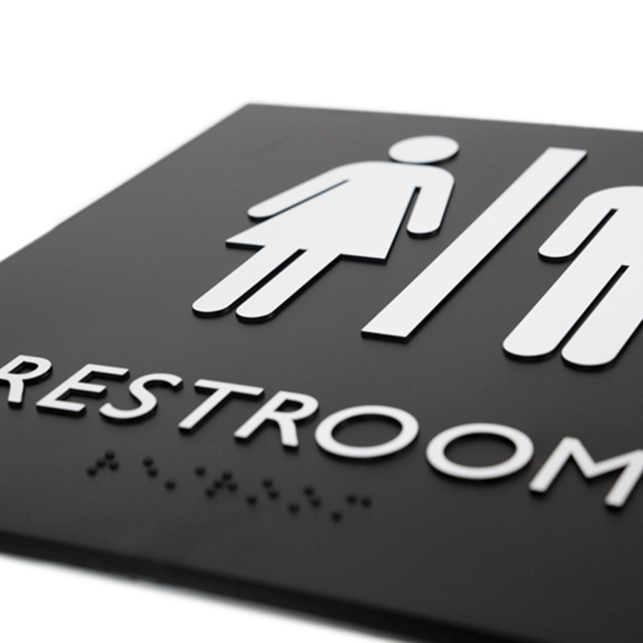 Lorell Unisex Restroom Sign (02654)