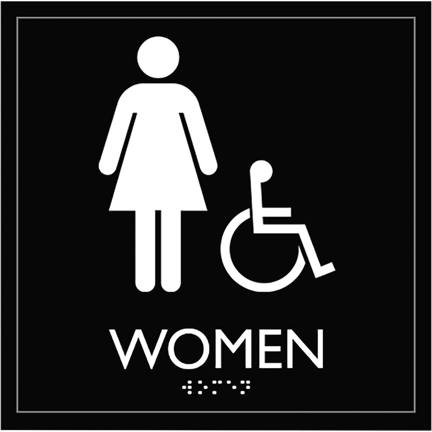 Lorell Women's Handicap Restroom Sign (02657)