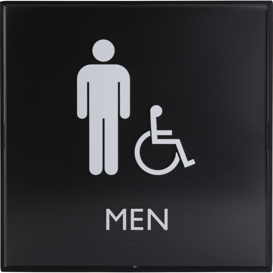 Lorell Men's Handicap Restroom Sign (02659)