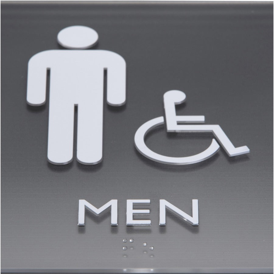 Lorell Men's Handicap Restroom Sign (02659)