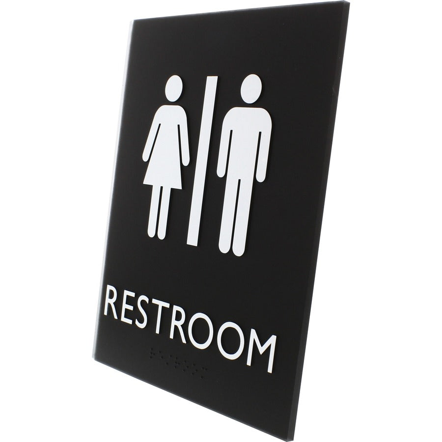 Lorell Unisex Restroom Sign (02663)