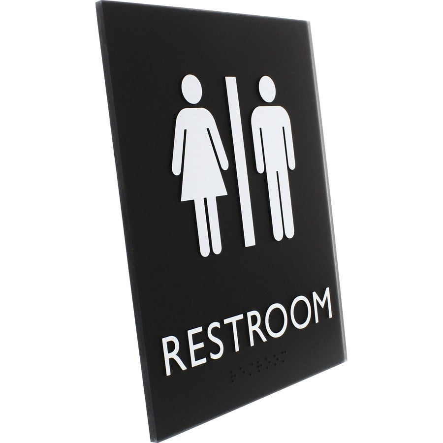 Lorell Unisex Restroom Sign (02663)