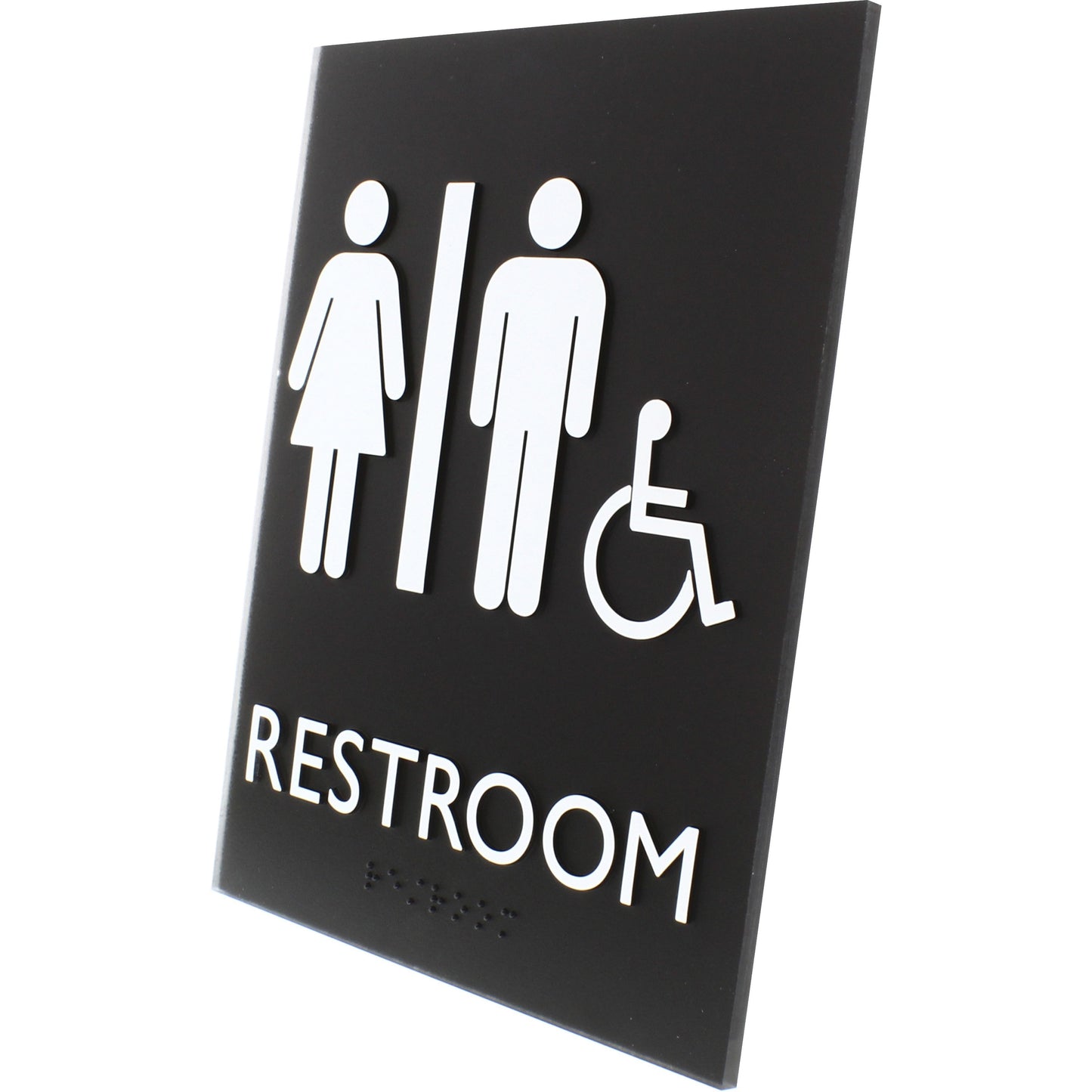 Lorell Unisex Handicap Restroom Sign (02664)