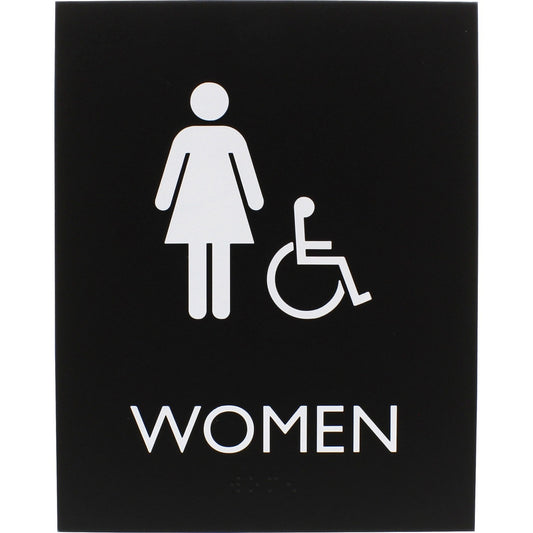 Lorell Women's Handicap Restroom Sign (02666)