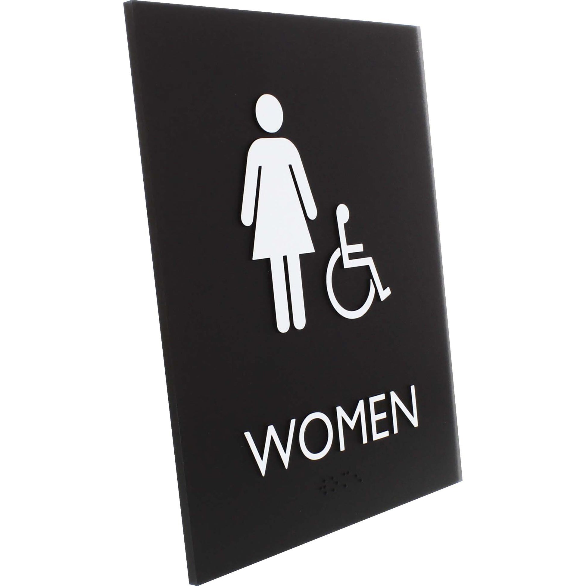 Lorell Women's Handicap Restroom Sign (02666)