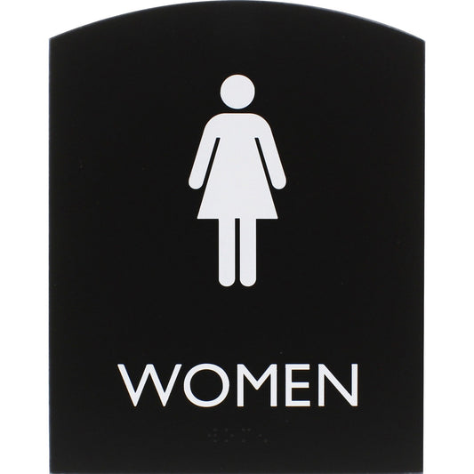 Lorell Arched Women's Restroom Sign (02674)