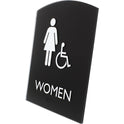 Lorell Arched Women's Handicap Restroom Sign (02675)