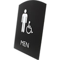 Lorell Arched Men's Handicap Restroom Sign (02677)