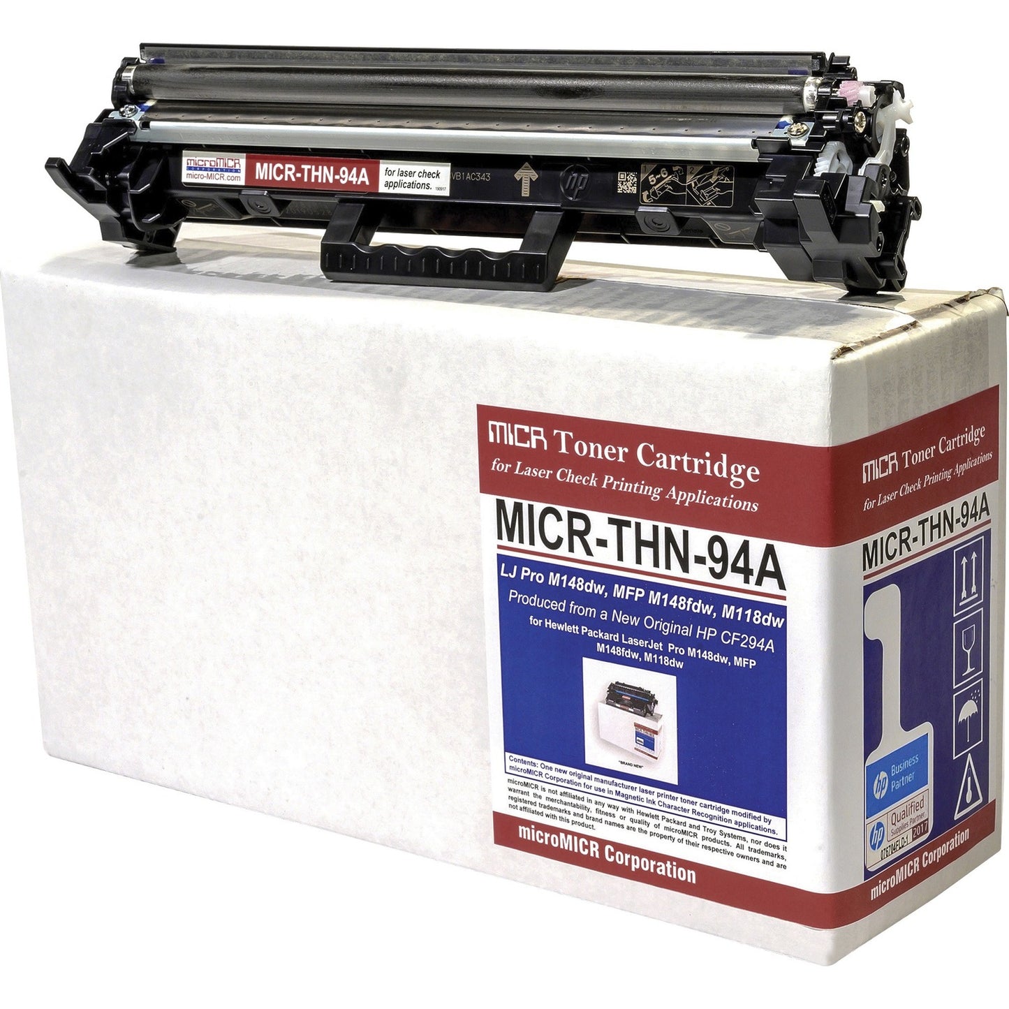 microMICR Remanufactured MICR Laser Toner Cartridge - Alternative for HP CF294A - Black - 1 Each (MICRTHN94A)