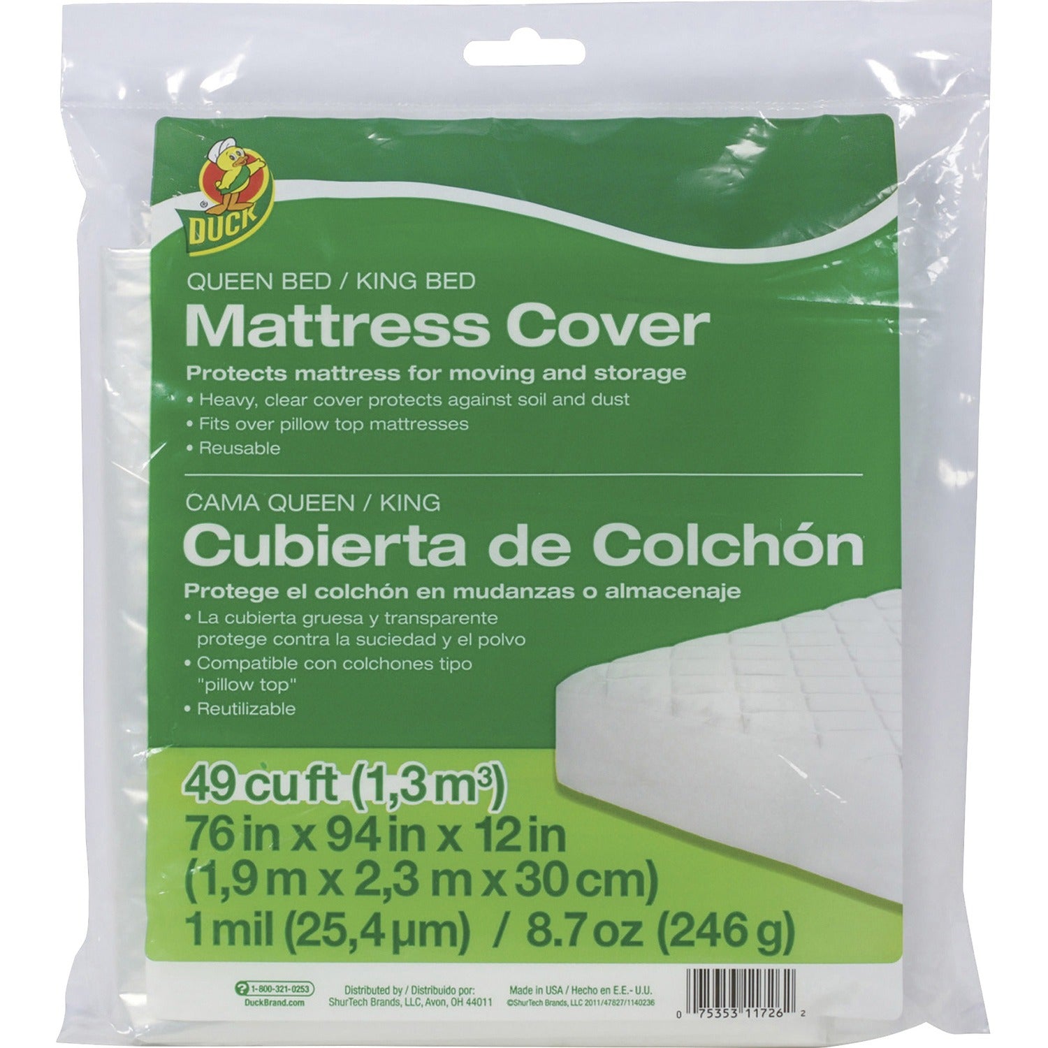 Duck Brand Queen/King Mattress Cover (1140236)