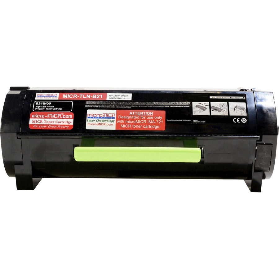 microMICR MICR Standard Yield Laser Toner Cartridge - Alternative for Lexmark B241H00 - Black - 1 Each (MICRTLNB21)