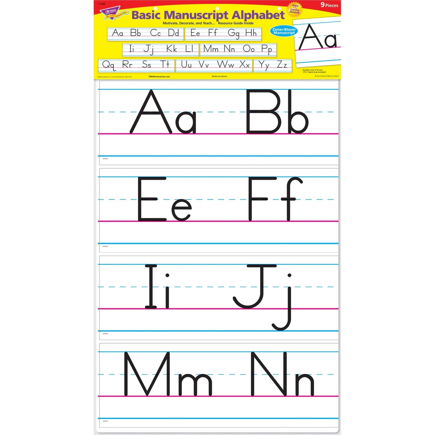 Trend Basic Alphabet Bulletin Board Set (1858)