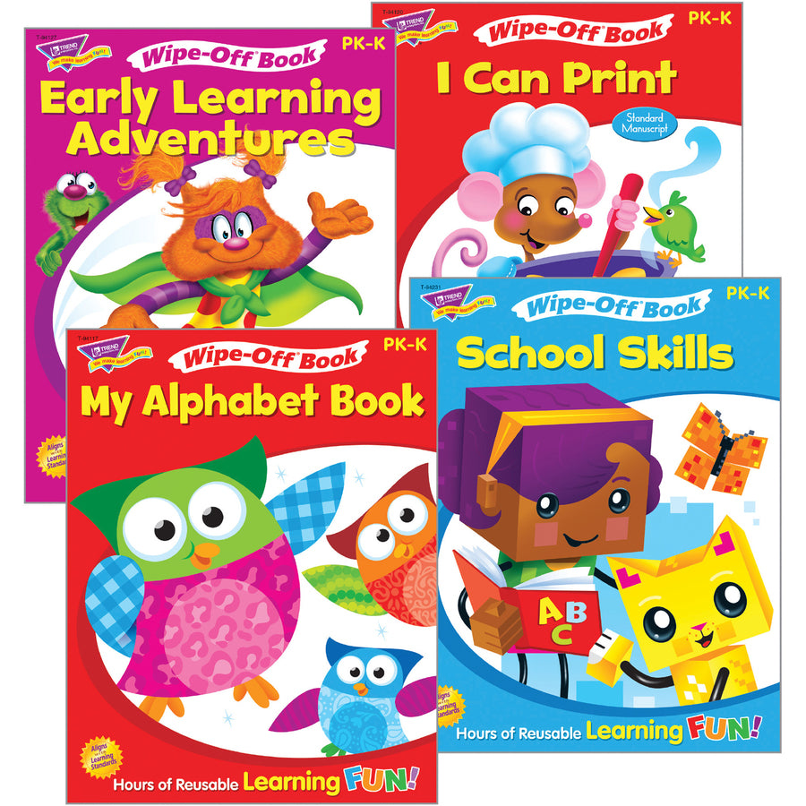 Trend Wipe-off Book Learning Fun Book Set Printed Book (94913)