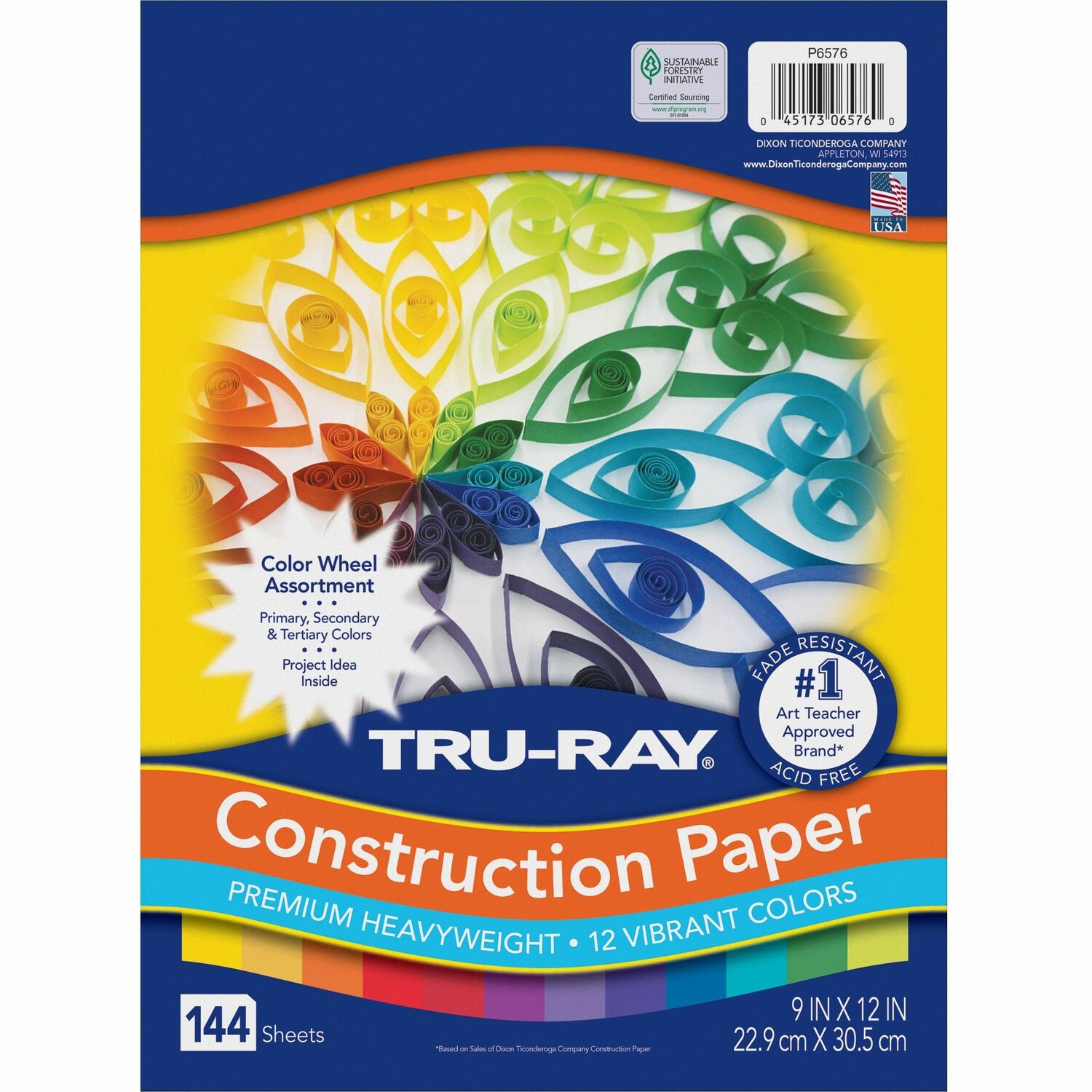 Tru-Ray Color Wheel Construction Paper (6576)