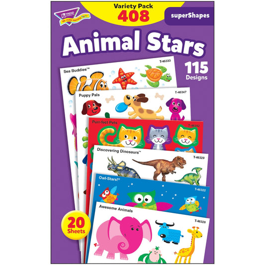 Trend Animal Fun Stickers Variety Pack (46928)