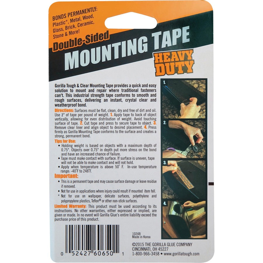 Gorilla Glue Gorilla Heavy Duty Mounting Tape (6055002)