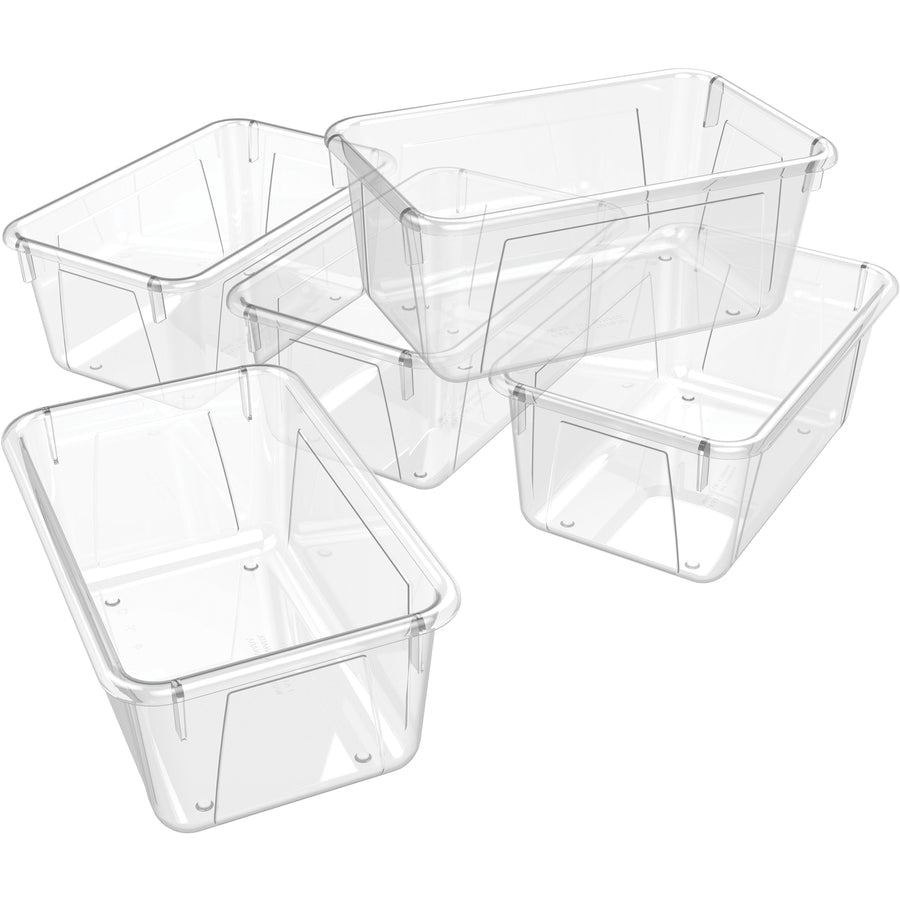 Storex Crystal Clear Cubby Bin (62464U05C)