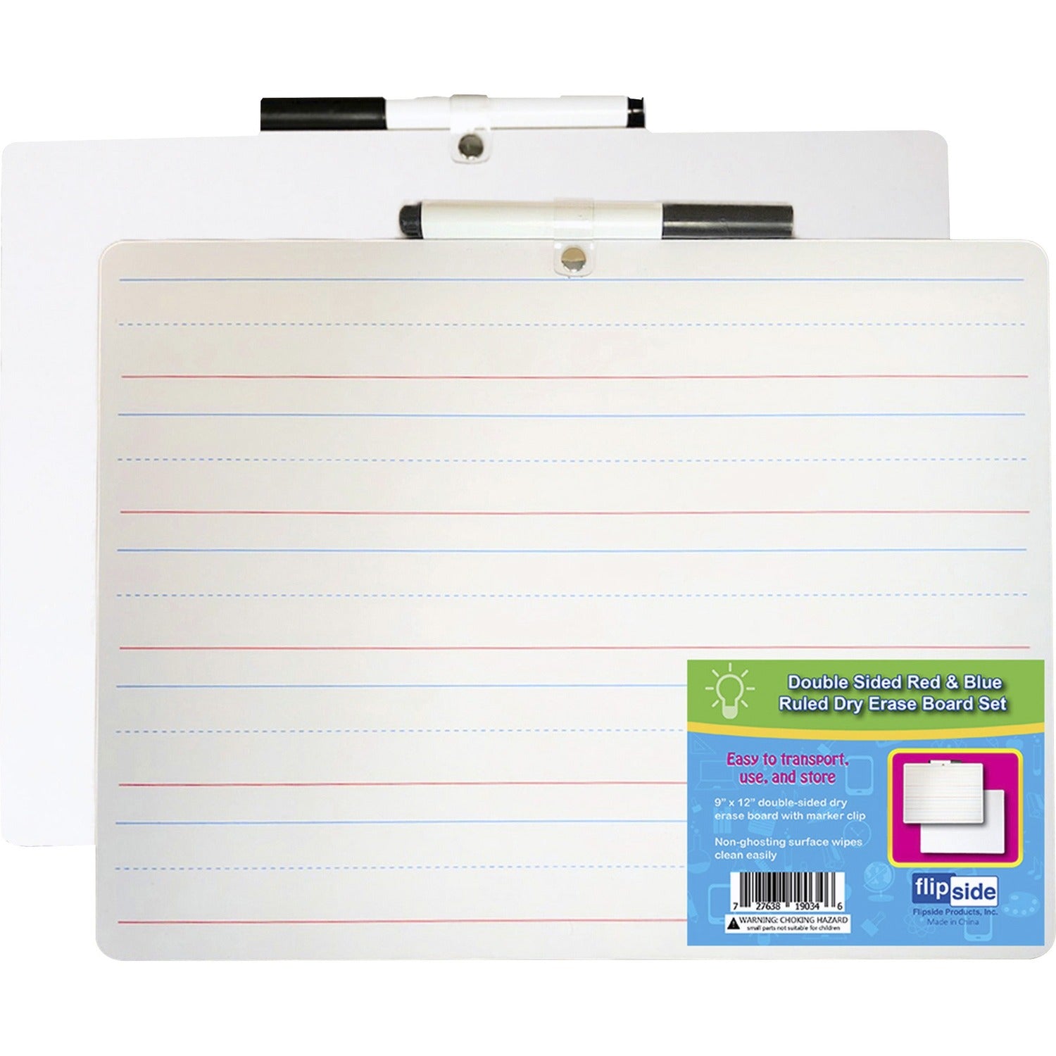 Flipside Products Flipside 2-sided Dry Erase Board Sets (19134)