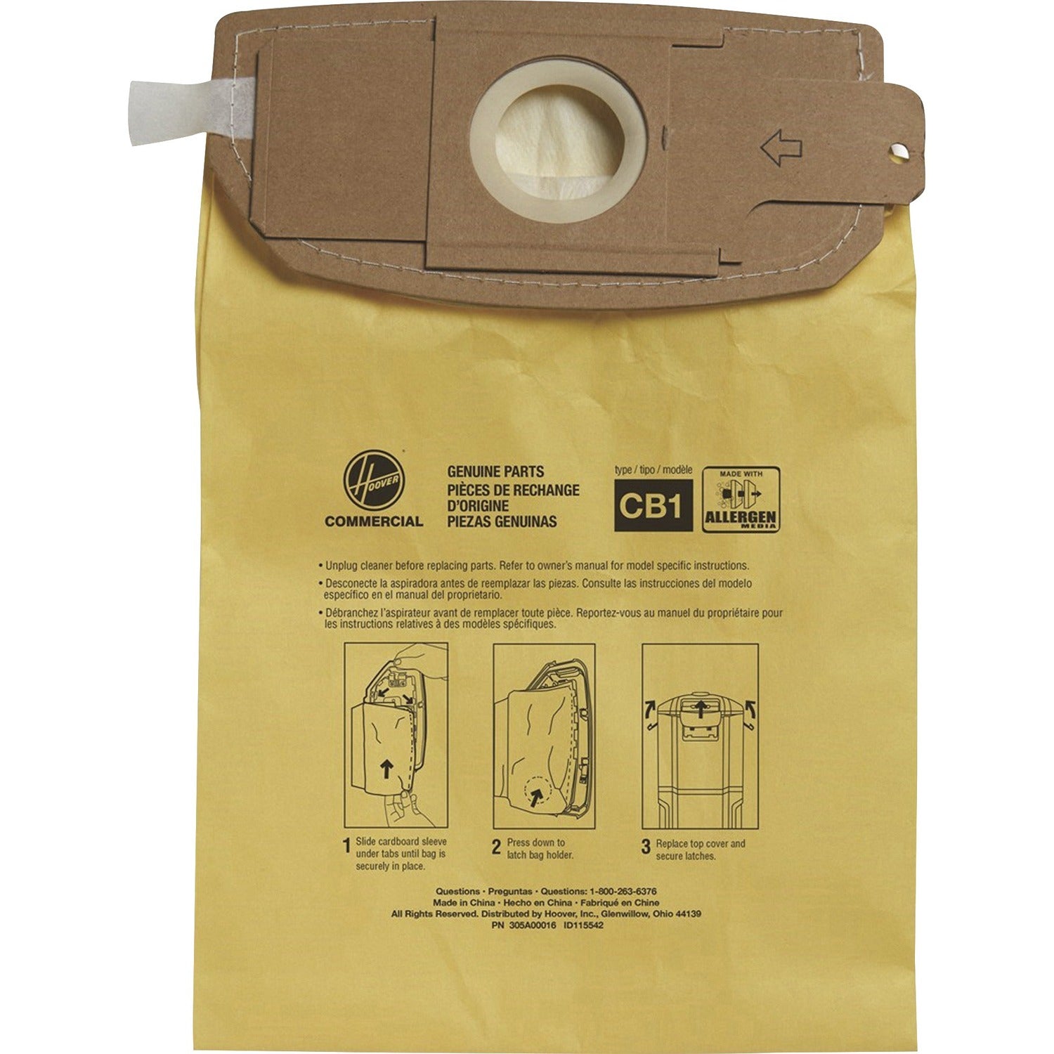 Hoover HushTone 6-Quart Vacuum Bags (AH10273CT)