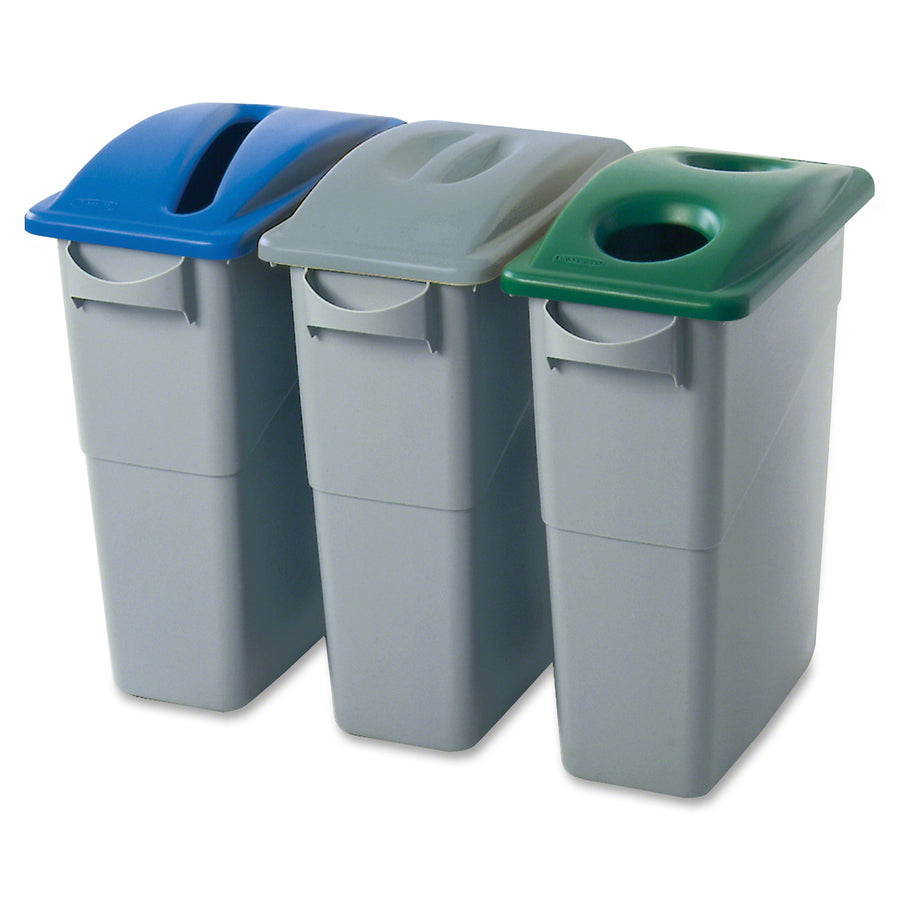 Rubbermaid Commercial Slim Jim Paper Recycling Container Lids (270388BECT)