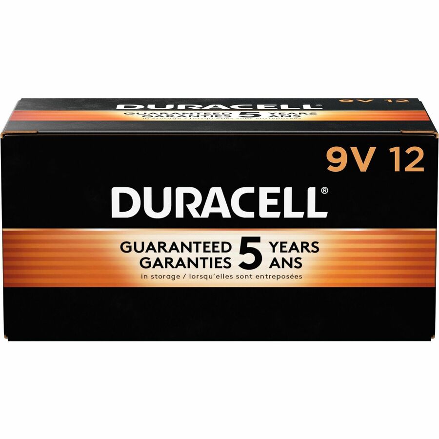 Duracell 9-Volt Coppertop Alkaline Batteries, 12-Packs (01601CT)