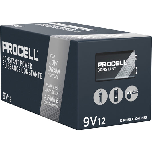 Duracell 9-Volt Procell Alkaline Constant Batteries, 12-Packs (PC1604BKDCT)