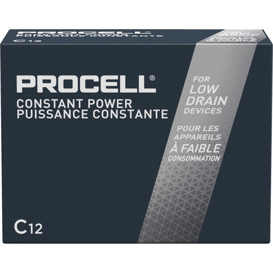 Duracell Procell Alkaline C Battery Boxes of 12 (PC1400CT)